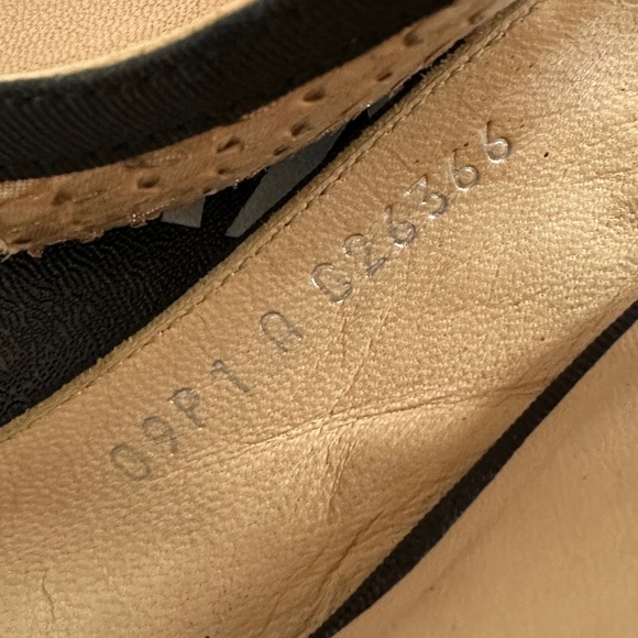 CHANEL Canvas & Python Leather Bow AUTHENTIC Slingback Pumps Black Beige Sz. 36 - Picture 10 of 16